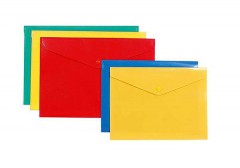 Папка-конверт Office Line Папка-конверт на кнопке плотная непрозрачная глянцевая